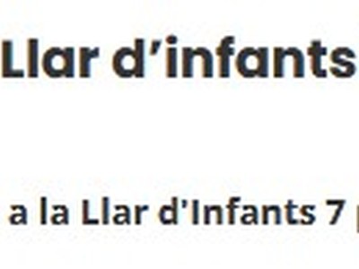 Pre inscripció Llar d'infants 7 pometes Curs 2026-27 pre-inscripció *
