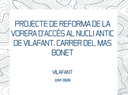 Obres del Carrer Mas Bonet de Vilafant.