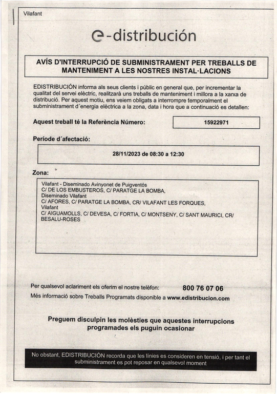 AVIS E DISTRIBUCION TALL ENERGIA ELEC 28-11-23 DE 08.30 FINS 12.30.png