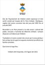 Nota de condol pel traspàs del Sr. Pere Collado i Rodríguez