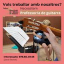 Es busca professor/a de guitarra pels Tallers municipals de música