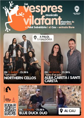 Hem rebut subvenció pels 26è Vespres Musicals