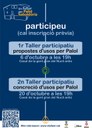 S'obren inscripcions als 2 tallers participatius dels Usos de Palol