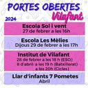 Jornades de portes obertes als centres educatius de Vilafant - 2024