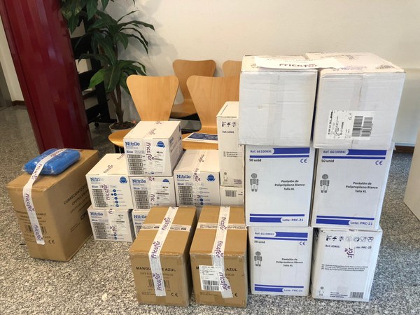 L'empresa vilafantenca Fricafor fa un donació de material de protecció a l'Ajuntament