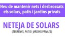 Manteniu nets i desbrossats els solars 2026