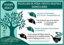 Recollida domiciliària de poda 2020/21 cada 15 dies