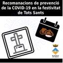 Recomanacions de prevenció de la COVID-19 en la festivitat de Tots Sants
