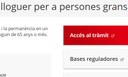 Subvencions per al pagament del lloguer per a persones grans, de la Generalitat