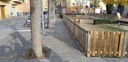 Tala d'arbres a la Plaça de l'Era de Can Gelada