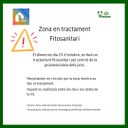 Tractament fitosanitari als pins de la zona de la piscina