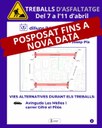 Posposats els treballs d'asfaltatge fins a nova data
