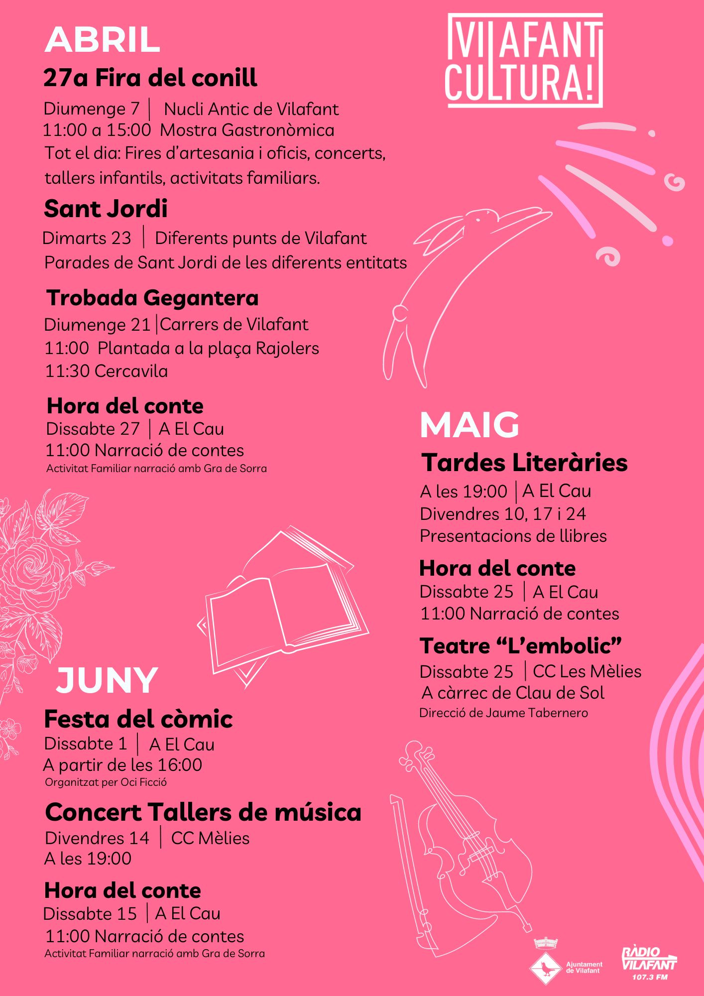 vilafant cultura abril, maig i juny 2024