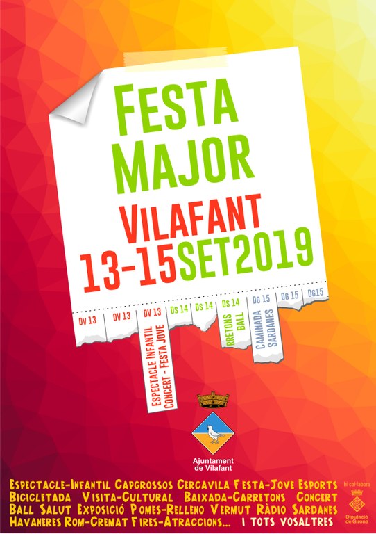 Cartell Festa Major 2019