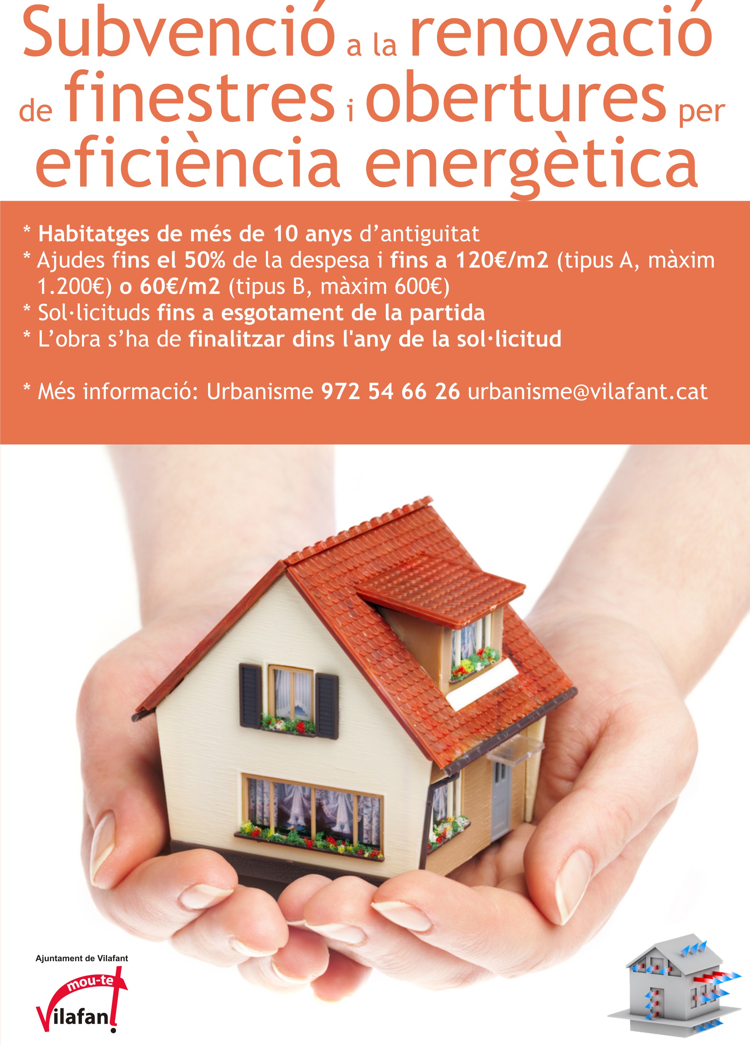 Subvenció renovació finestres i obertures