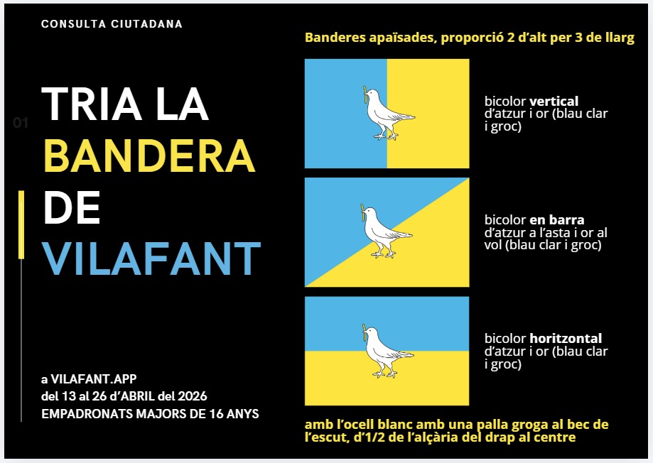 Cartell Trieu la Bandera per a Vilafant